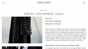 SOME/THINGS about KLASICA